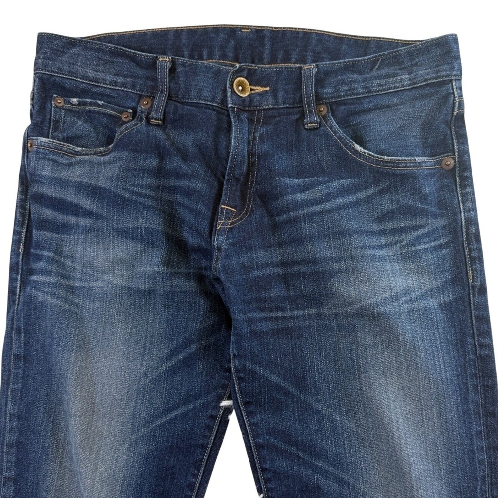 Uniqlo UJ Boyfriend Fit Straight Middle Rise Denim Jeans Women's 34 Casual Chic